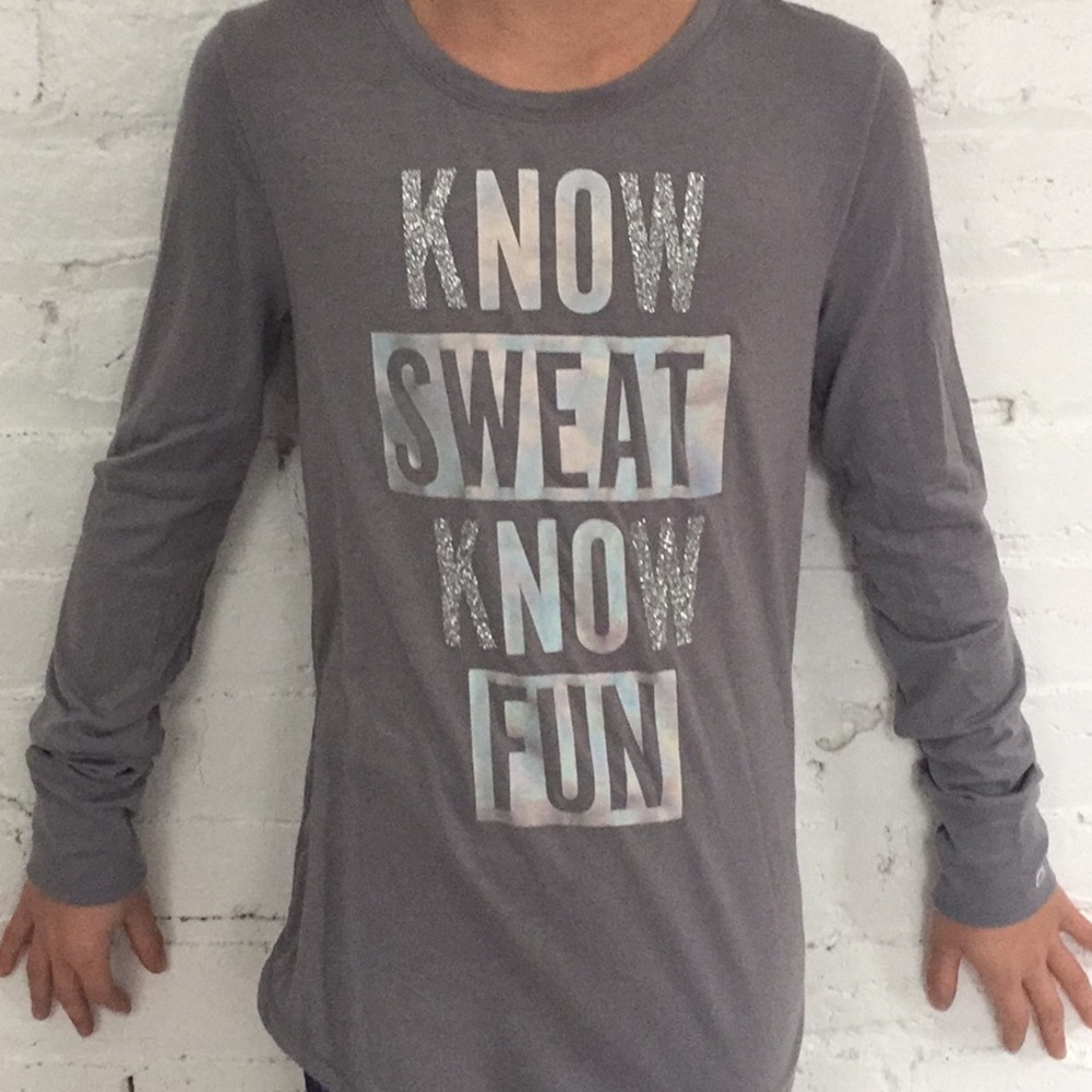 Gap Fit long sleeve shirt (girls). Size:  L